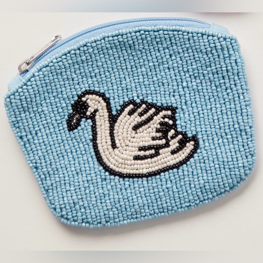 4. NWT! Free People Swan Lake Beaded Wallet | Coin Purse